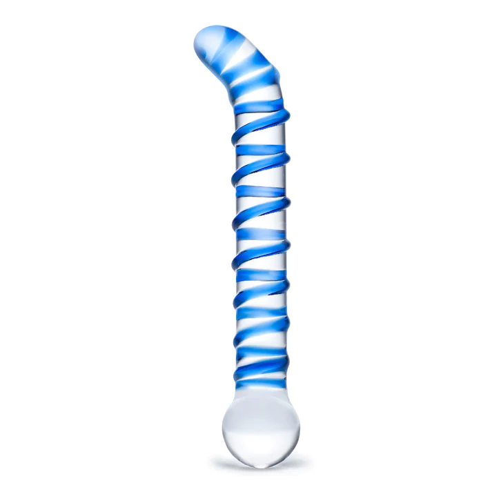 GlasMr.Swirly6.5inchG-SpotGlassDildo